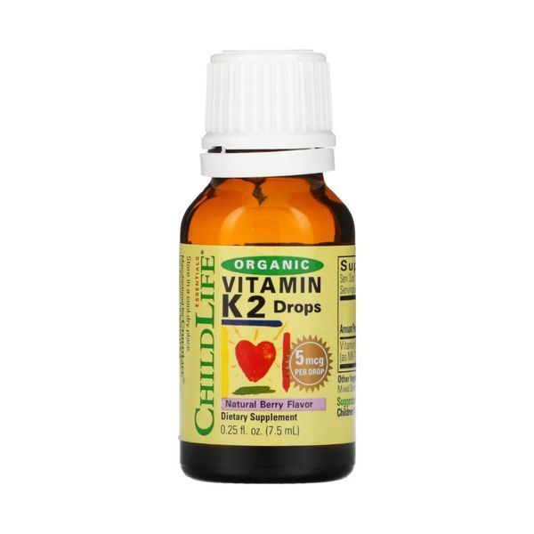 Органический витамин К2, Organic Vitamin K2 Liquid - 7.5ml Natural Berry 2023-10-3717 фото