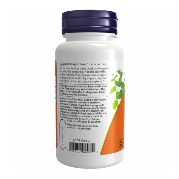 Экстракт Бакопы, Bacopa Extract 450 mg - 90 vcaps 2022-10-0985 фото
