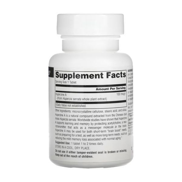 Гуперзин А, Huperzine A 100mcg - 120 tabs 2023-10-3582 фото