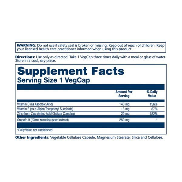 Экстракт косточек грейпфрута, Grapefruit Seed Extract 250mg - 60 vcaps 2023-10-4433 фото