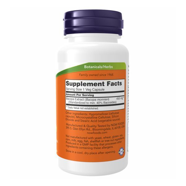 Экстракт Бакопы, Bacopa Extract 450 mg - 90 vcaps 2022-10-0985 фото