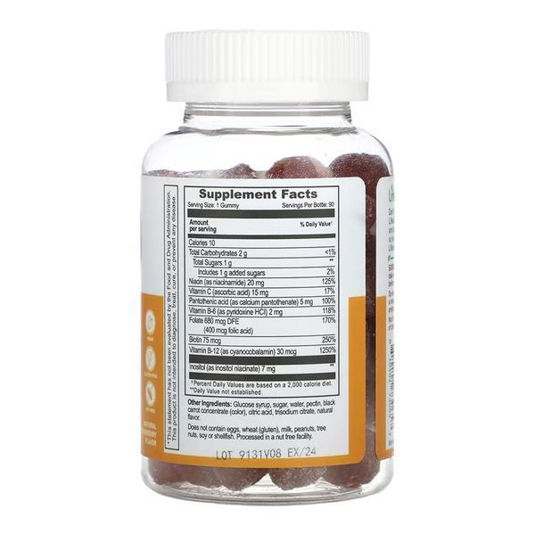 B Complex + Vitamin C Adult - 60 gummies 2023-10-7263 фото