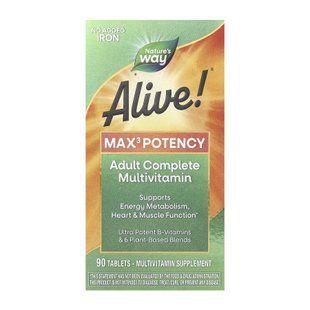 Мультивитамины, Max3 (No-Iron) - 90 tabs 2022-10-1047 фото
