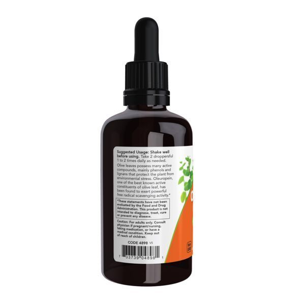Экстракт листьев оливкового дерева, Olive Leaf Glycerite 18% Liquid - 59ml (2oz) 2022-10-2655 фото