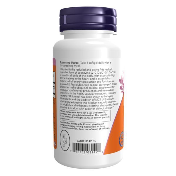 Ubiguinol 100mg - 60 sgels 2022-10-1360 фото