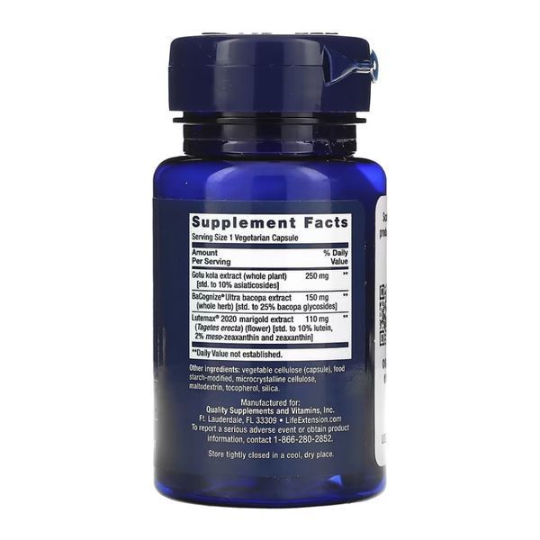 Швидкий мозок ноотропний комплекс Life Extension (Quick Brain Nootropic) &mdash; 30 вегетаріанських капсул (До 01.27) 2024-11-0507 фото
