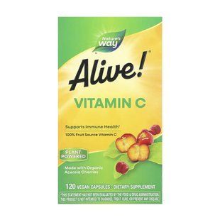 Alive! Vitamin C - 120 vcaps 2023-10-6384 фото