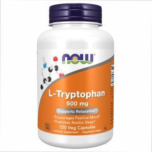 Л Триптофан, L-Tryptophan 500mg - 120 vcaps 2022-10-0656 фото