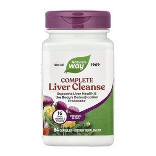 Комплекс для підтримки печінки Nature's Way Complete Liver Cleanse &mdash; 84 капсули | ⏳ Термін придатності до 12.2026 2024-11-0371 фото