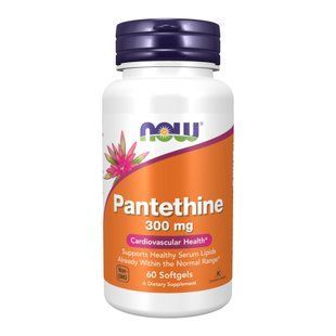 Пантетин для сердца и обмен веществ NOW Foods (Pantethine) &mdash; 60 мягких капсул (До 11.26) 2024-11-0513 фото