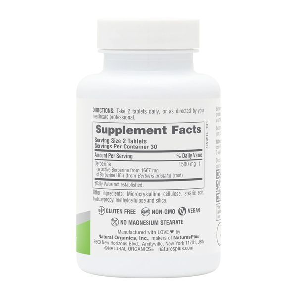 Берберин, Nature&rsquo;s Plus Berberine Pro 1500 mg - 60 tabs 2023-10-3453 фото