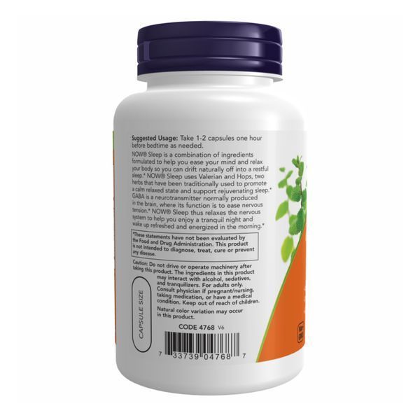 Комплекс растительных экстрактов для сна, Now Foods Sleep - 90 vcaps 2022-10-1410 фото