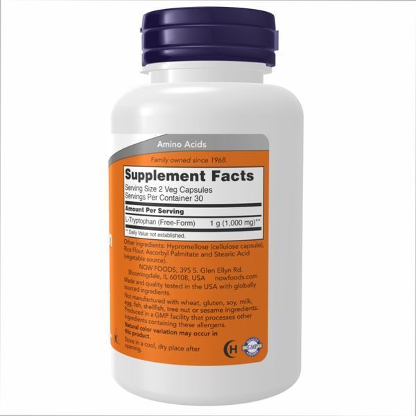 Л Триптофан, L-Tryptophan 500mg - 120 vcaps 2022-10-0656 фото
