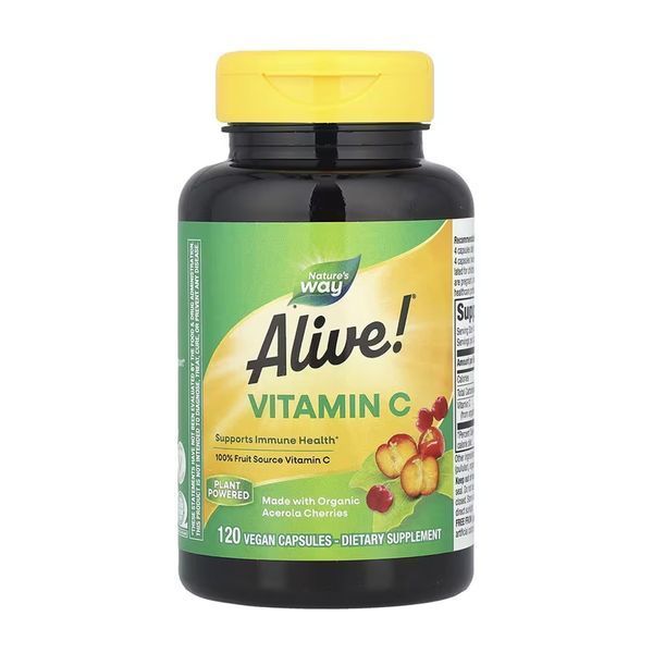Alive! Vitamin C - 120 vcaps 2023-10-6384 фото