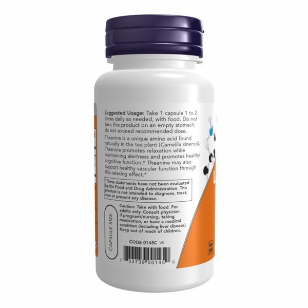 Л Теанин, L-Theanine 100mg - 90 vcaps 2022-10-2089 фото