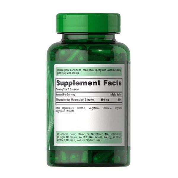 Magnesium Citrate 100mg - 100 caps 2023-10-5931 фото