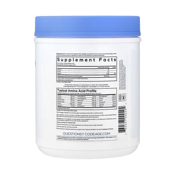Морський колаген, Wild Caught Marine Collagen Powder - 450g 2024-11-0124 фото