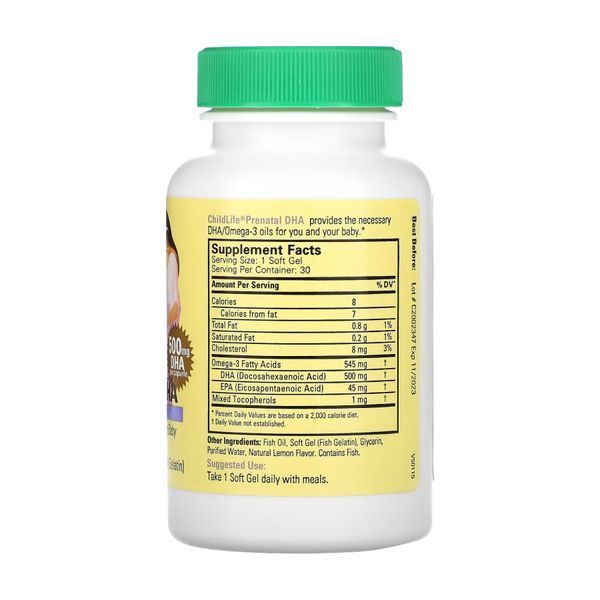ДГК для вагітних, Prenatal DHA - 30 softgels 2023-10-3472 фото