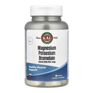Magnesium Potassium Bromelain - 60 tabs 2023-10-7017 фото