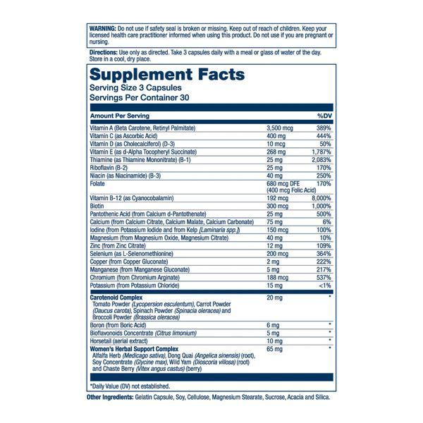 Мультивитамины для женщин, Women's Golden Multi-Vitamin - 90 vcaps 2023-10-3016 фото
