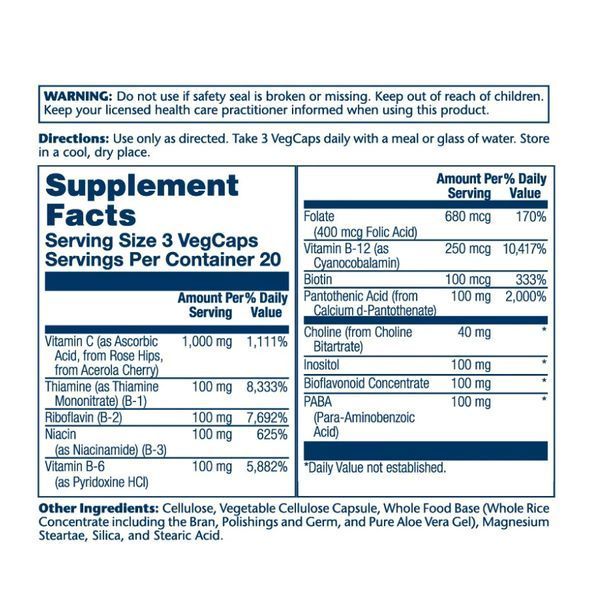 Комплекс витаминов групы В от стресса, Mega Vitamin B-Stress - 60 vcaps 2022-10-1785 фото