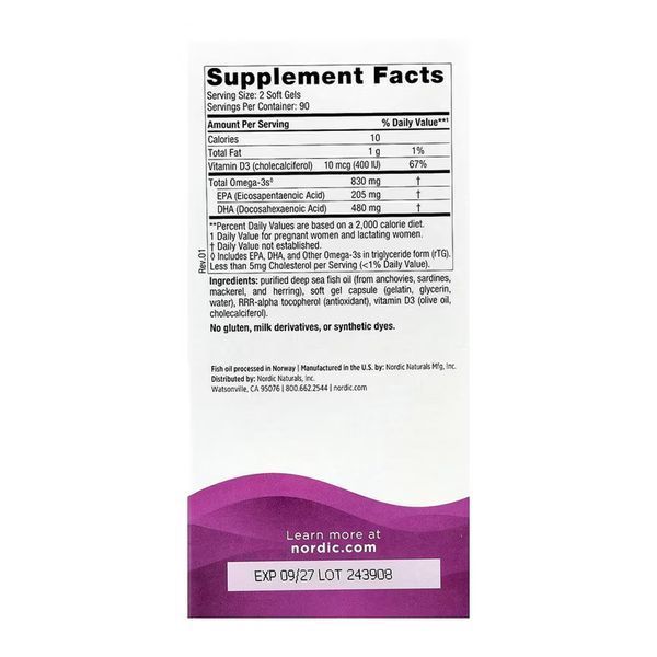 Омега-3 для вагітних та мам, що годують, Prenatal DHA - 180 softgels 2023-10-5967 фото