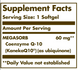Коэнзим Q10, Megasorb CoQ-10 60mg - 120 softgels 2022-10-1523 фото 2