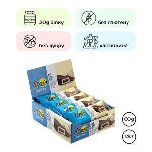 Протеиновые батончики, FitWin - 12х60g Coconat Cream 2022-10-1735 фото
