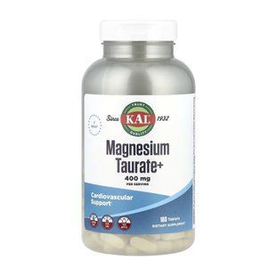 Магний Таурат, Magnesium Taurate 400mg - 180 tabs 2023-10-4694 фото