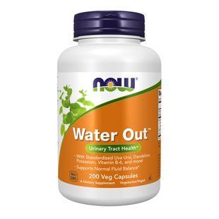 Растительный комплекс для водного баланса NOW Foods Water Out &mdash; 200 вегетарианских капсул 2024-11-0640 фото