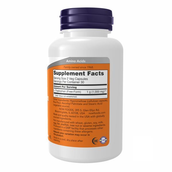 Л-триптофан, L-TRYPTOPHAN 500mg - 60 vcaps 2022-09-1178 фото