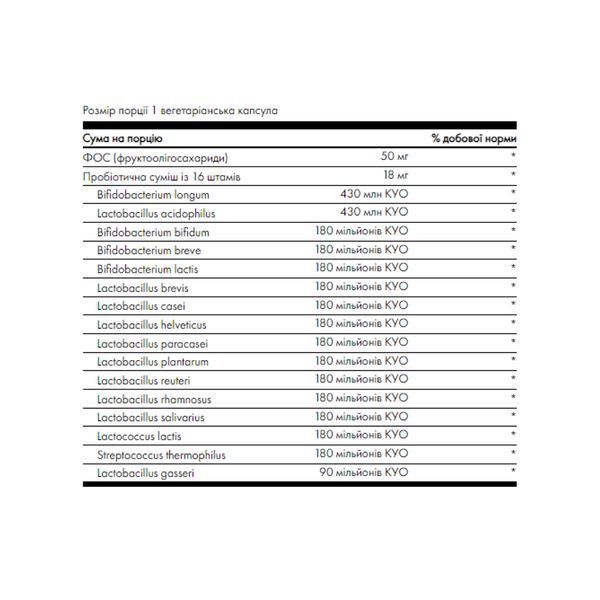 Lactobacillus Rhamnosus with Fos 5 Billion Cfu - 60 Qualicaps 2023-10-3007 фото