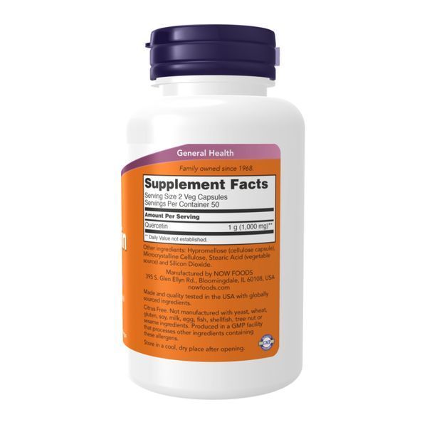 Кверцетин, Quercetin 500mg - 100 vcaps 2023-10-3785 фото