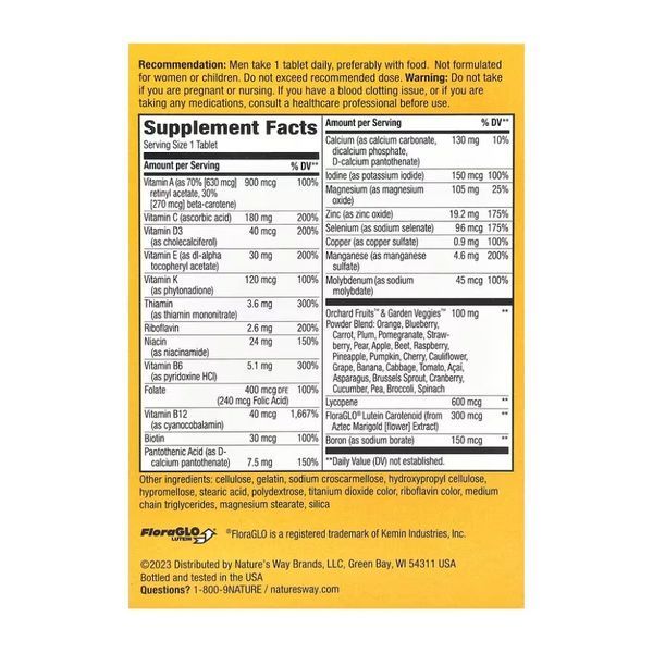 Мультивітаміни для чоловіків 50+, Men's 50+ Complete Multivitamin - 50 tabs 2022-10-1714 фото
