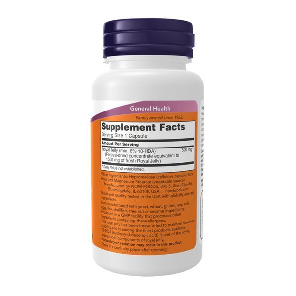 Маточне молоко, Royal Jelly 1500mg - 60 vcaps 2023-10-3784 фото