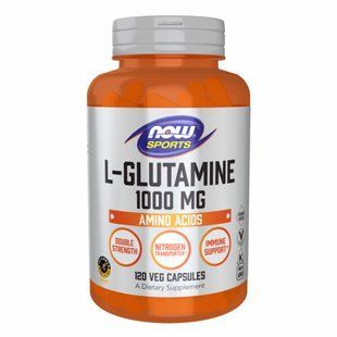 L-глутамин, L-Glutamine 1000mg - 120 vcaps 2022-10-2543 фото