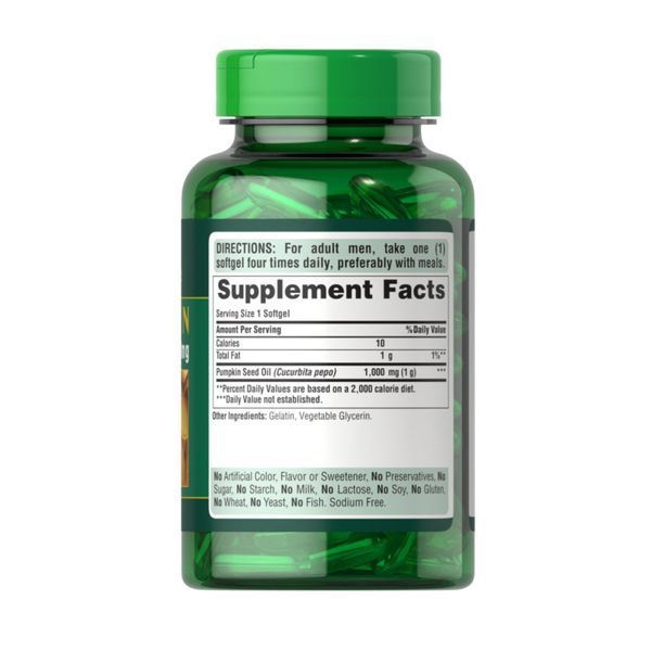 Pumpkin Seed oil 1000mg - 100 softgels 2023-10-3388 фото