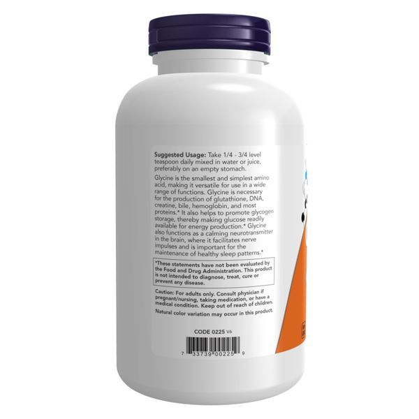 Аминокислота Глицин в порошке, Glycine Pure Powder - 454g (1lb) 2022-10-0657 фото