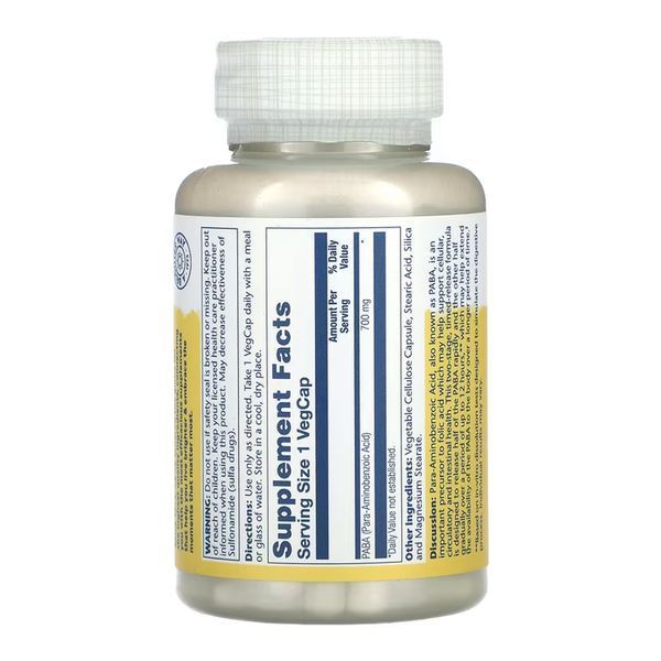 PABA 700mg - 100 vcaps 2023-10-6876 фото