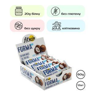 Протеиновые батончики, Forma Bar - 12x60g Coconut 2022-10-1739 фото