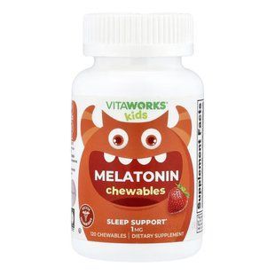 Мелатонін для дітей жувальний Lifeable (VitaWorks Kids Melatonin) &mdash; 120 жувальних таблеток (До 01.27) 2024-11-0543 фото