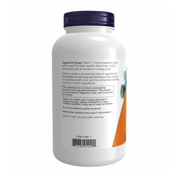 Кальций Цитрат, Calcium Citrate Powder - 227g 2022-10-1417 фото