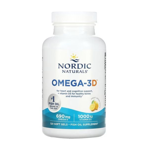 Omega-3D - 120 softgels 2023-10-5985 фото