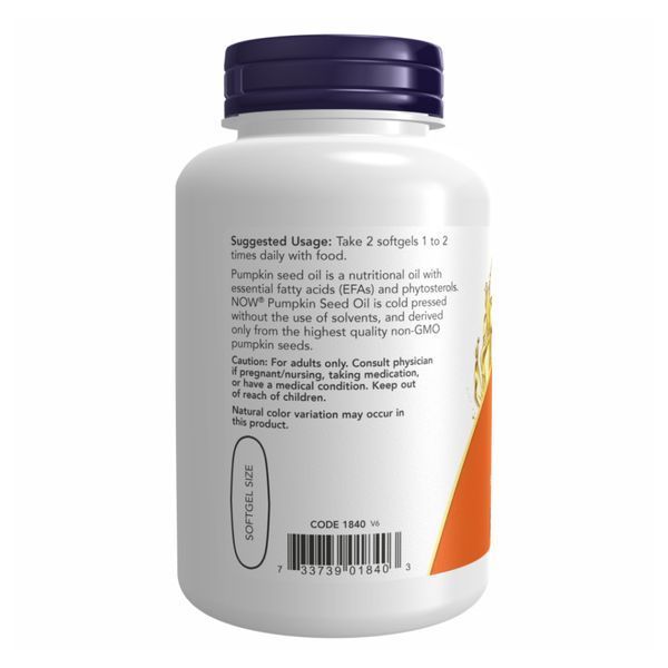 Масло из семян тыквы, Pumpkin Seed Oil 1000mg - 200 sgels 2022-10-2386 фото