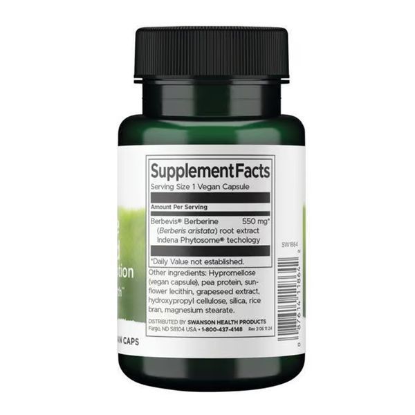 Berberine Advanced Enhanced Absorption - 30 vcaps 2023-10-5878 фото