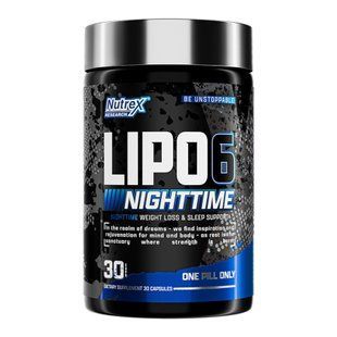 Ночной жиросжигатель, Nutrex Lipo-6 Black Nighttime UC - 30 caps 2022-10-1756 фото