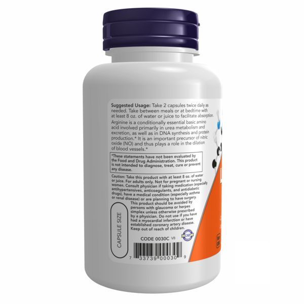 Л Аргинин, Arginine 500mg - 250 vcaps 2022-10-2086 фото
