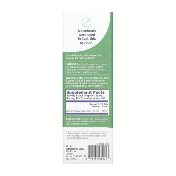 Йод (рідкий), Liquid Iodine Plus - 59 ml Orange 2023-10-3982 фото