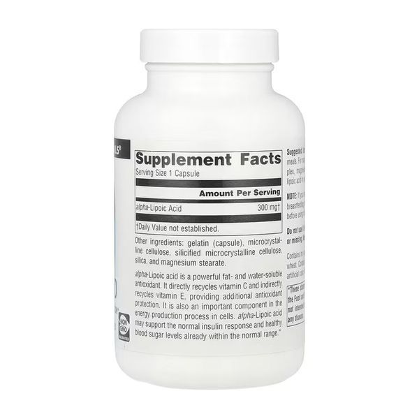 Alpha Lipoic Acid 300 mg - 120 caps 2023-10-6484 фото