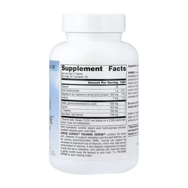 Serene Science&reg; Theanine Serene&reg; - 60 tabs 2023-10-6147 фото
